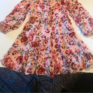 Floral Pink Girls Dress 5T